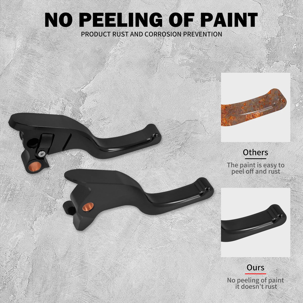 Leviers de Frein/Embrayage Courts 3 Doigts - Harley-Davidson Softail 2018-2024 – photo 3/8