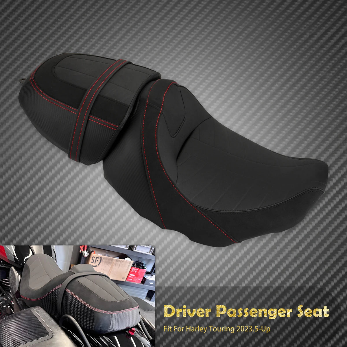Selle Pilote/Passager Sport - Harley-Davidson Touring Street Glide, Road Glide FLTRXSTSE 2024 et plus, FLHXSE/FLTRXSE 2023-2026, FLHXU – photo 7/7