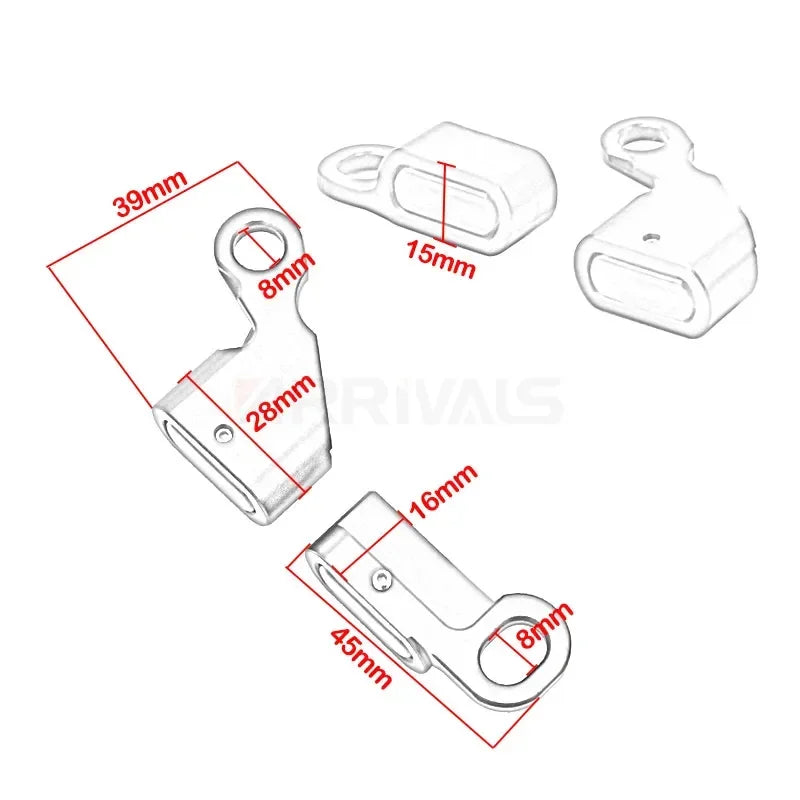 Mini clignotants LED de commodo pour Harley Softail Dyna - vue 6