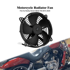Ventilateur de refroidissement radiateur noir pour Harley-Davidson Street - vue 1