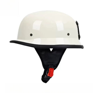Casque moto demi-jet vintage simili cuir - vue produit - vue 22