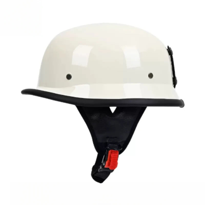 Casque moto demi-jet vintage simili cuir - vue produit - vue 22