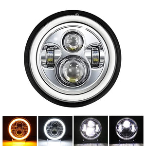 Phare LED 7 pouces chromé pour Harley Touring - vue 5