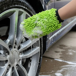 Gants/Éponge de Lavage Microfibre Sans Rayures - Moto, Vélo Électrique, Auto – photo 4/8