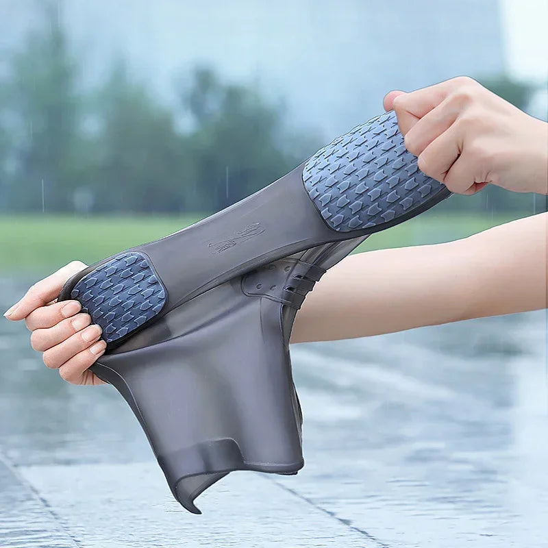 Couvre-bottes de pluie antidérapants avec pochette de rangement - vue 3