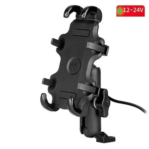 Support téléphone moto avec chargeur USB rapide QC3.0 – fixation guidon ou rétroviseur, idéal GPS - vue 5