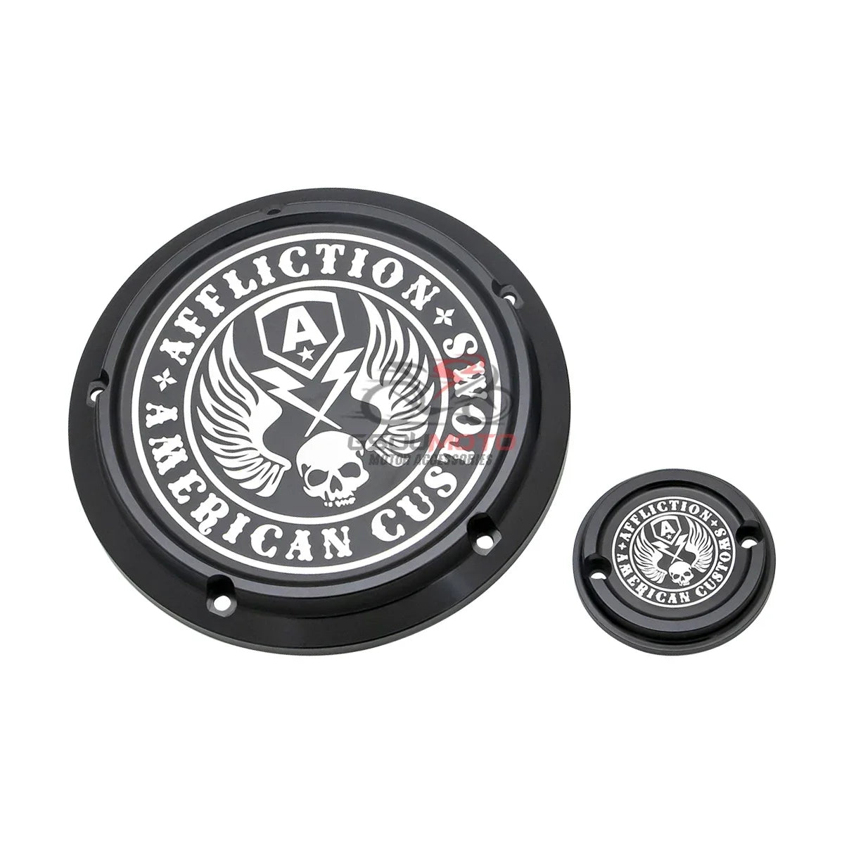 Cache derby et cache de distribution pour Harley Softail - vue 11