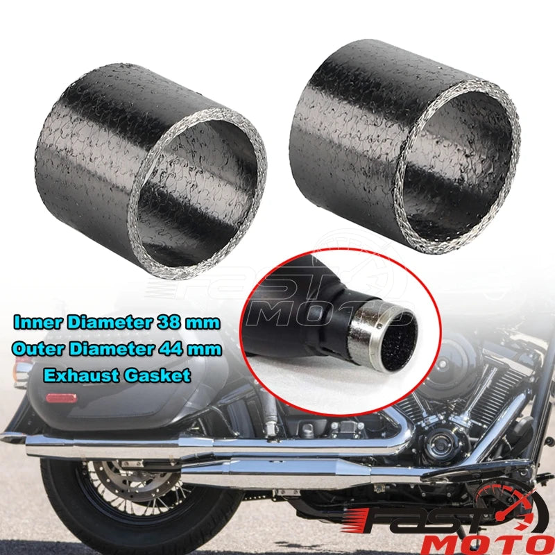 Joints de silencieux 38 x 44 mm pour Harley Sportster Softail - vue 5