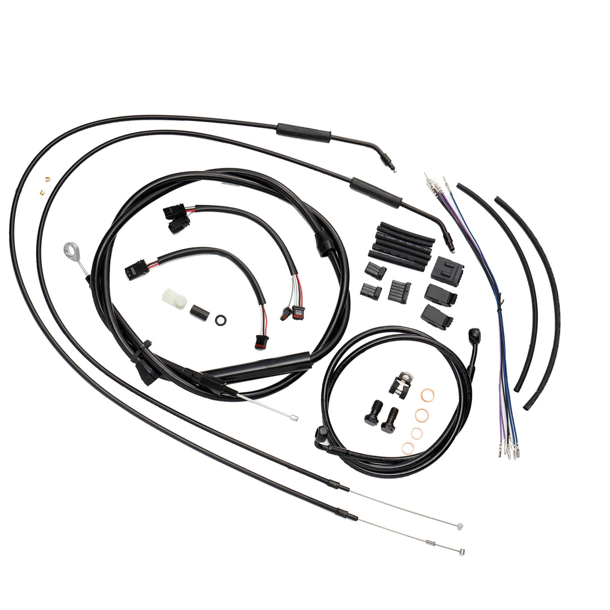 Kit de Câbles Rallongés pour Guidon - Harley-Davidson Softail 2011-2015 (Sans ABS) – photo 1/9