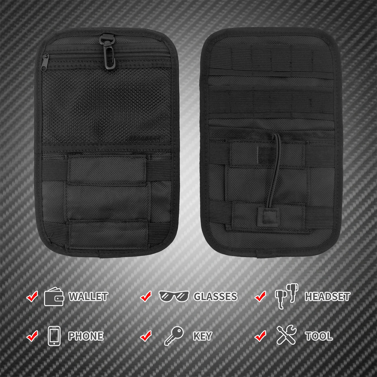 Organiseur intérieur pour sacoches rigides - Harley Touring Road King, Street Glide, Electra Glide, Dyna, Softail 1993 et + – photo 2/6