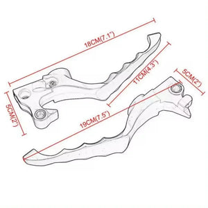 Leviers de frein et d'embrayage design tête de mort pour Harley Sportster 1200/883 2004-2015 – photo 2/6