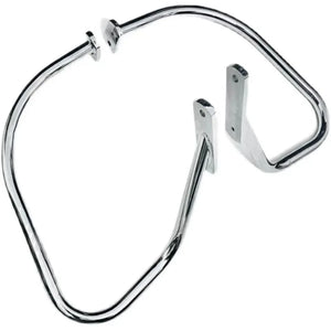 Arceau chromé de protection de sacoche sur Harley Softail - vue 4