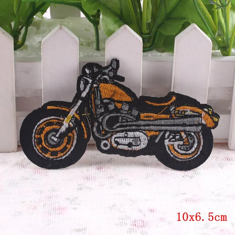 Écusson brodé biker/punk thermocollant - vue 39