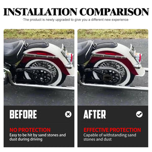 Caches d'essieu arrière et embouts de bras oscillant pour Harley-Davidson - vue 2