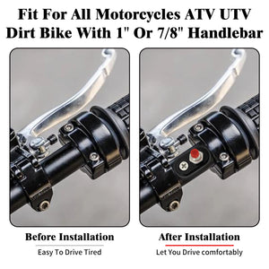 Interrupteur noir pour guidon moto universel - vue 2