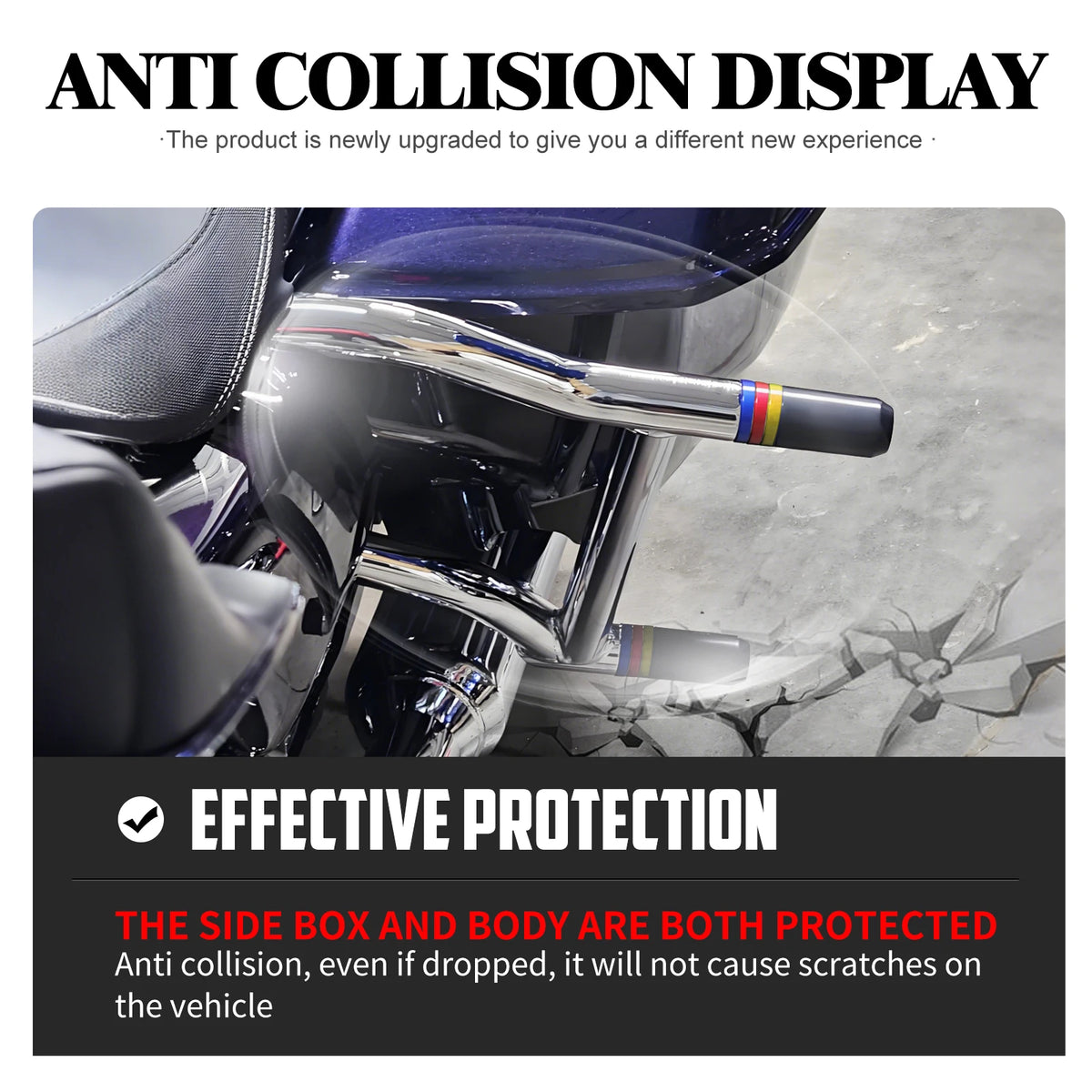 Pare-Sacoches Crash Bar Arrière pour Harley Touring 2009-2025 - vue 4