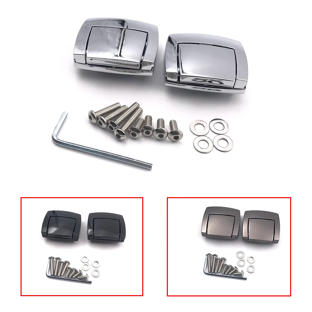 Serrures de Top Case Chromées pour Harley Touring 1980-2013 – photo 1/6