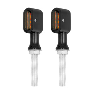 Clignotants LED arrière moto homologués E-Mark rouge/jaune (lot de 2) pour Harley Softail, Touring, Sportster, Dyna - vue 3