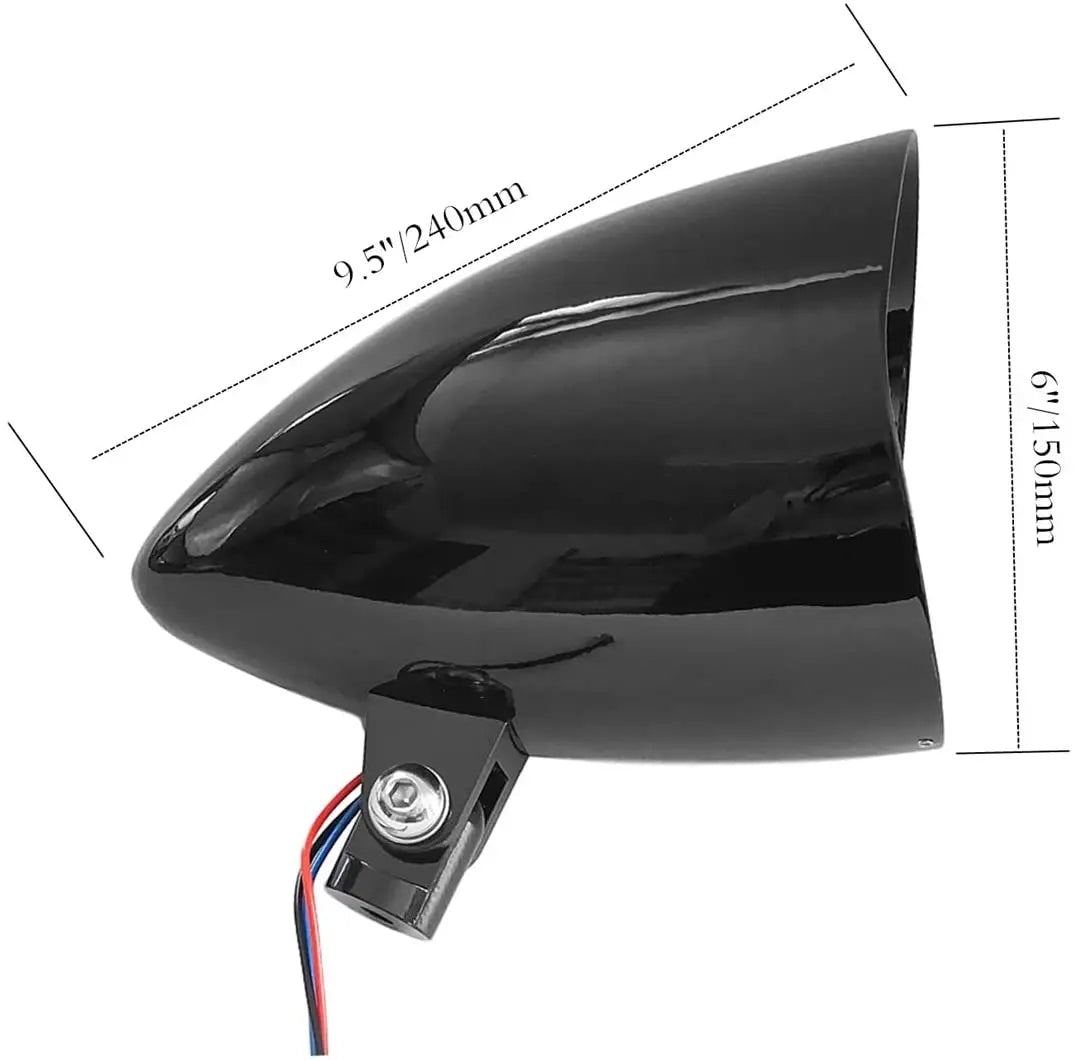 Phare obus LED pour Harley Sportster Dyna - vue 4