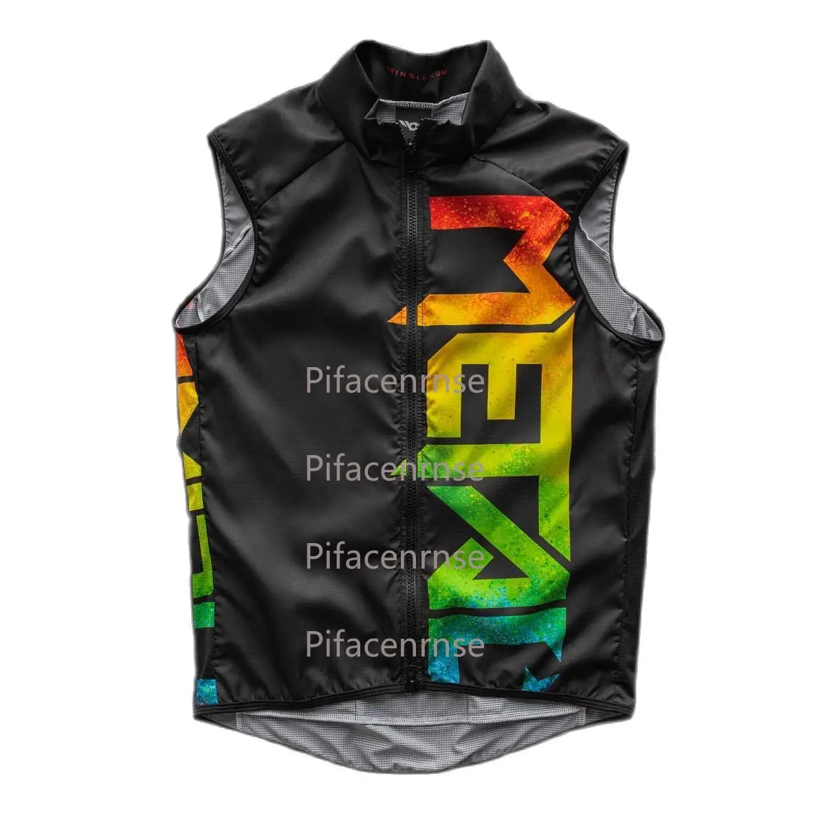 Gilet de cyclisme homme sans manches noir - vue de face - vue 6
