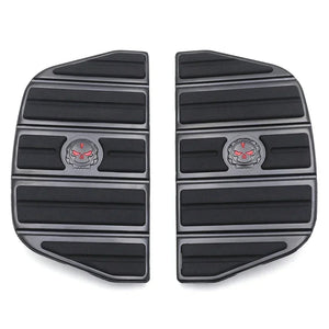 Kit d'inserts de repose-pieds passager motif tête de mort - Harley Touring/Softail Fat Boy – photo 5/7