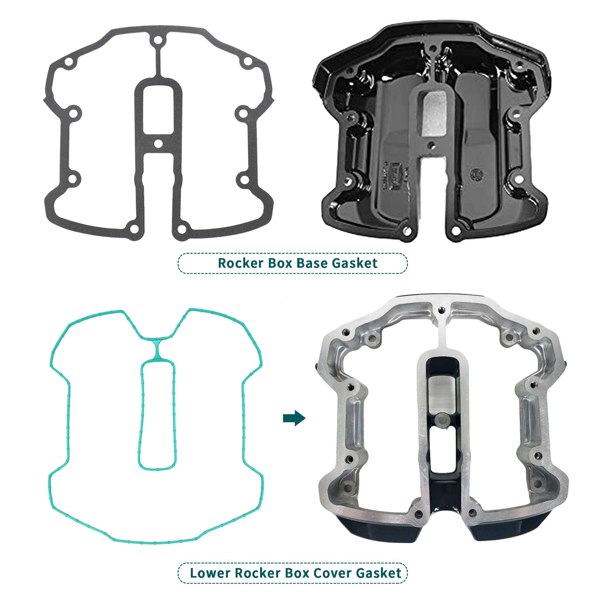 Kit Joints de Cache Culbuteurs M8 (Haut et Bas) - Harley-Davidson Touring et Softail 2017 et plus – photo 3/6