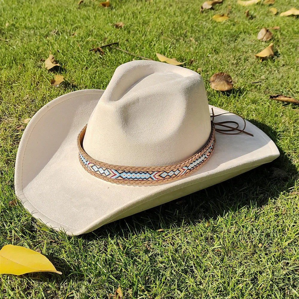 Chapeau cowboy en suédine - vue principale