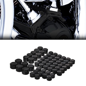 Kit de 62 caches de vis moteur pour Harley Touring Softail - vue 7
