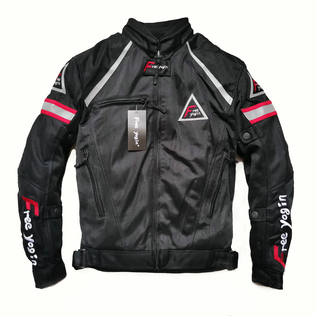 Blouson moto homme respirant, protections amovibles - vue 8