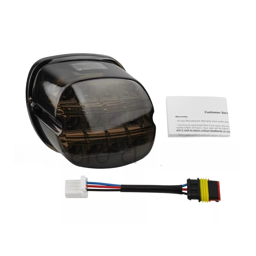 Feu arrière LED laydown avec éclairage de plaque pour Harley - vue 7