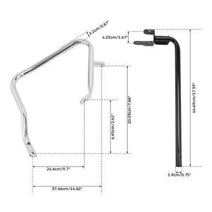 Barre de protection noire à l'avant des sacoches d'une Harley-Davidson CVO Road Glide - vue 6