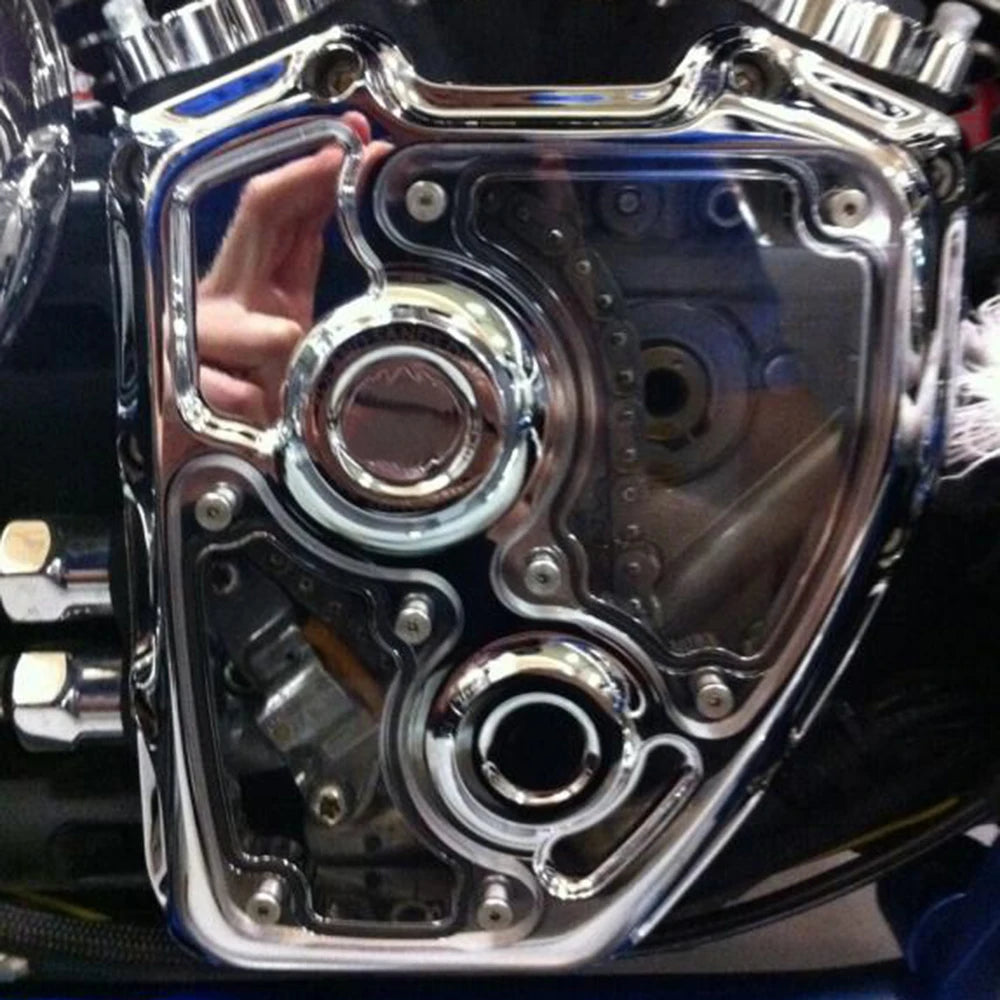 Carter de came transparent aluminium pour Harley Twin Cam - vue 3