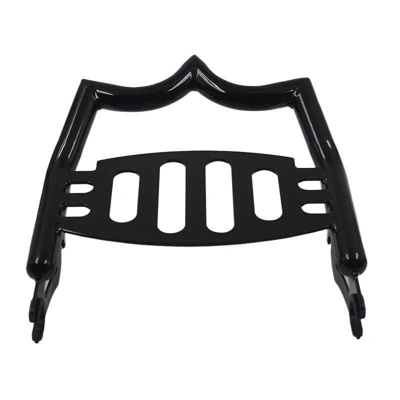 Porte-Bagages Style Couronne en Acier Chromé pour Harley-Davidson Touring - vue 3