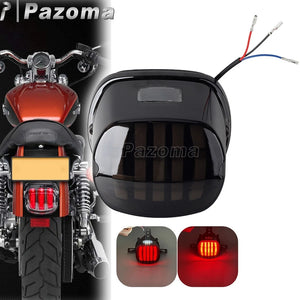 Feu arrière LED fumé pour Harley Sportster Dyna Softail Touring - vue 1