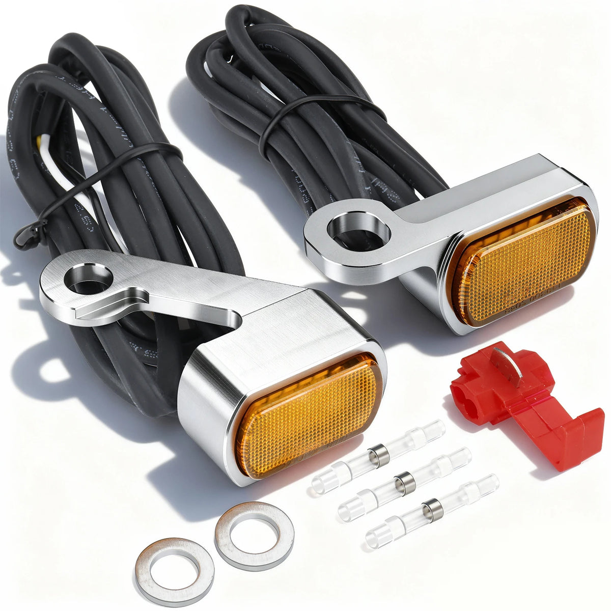 Clignotants avant LED mini format avec feu de jour pour Harley-Davidson Touring 2009-2017 et Softail 2015-2024 – photo 12/12