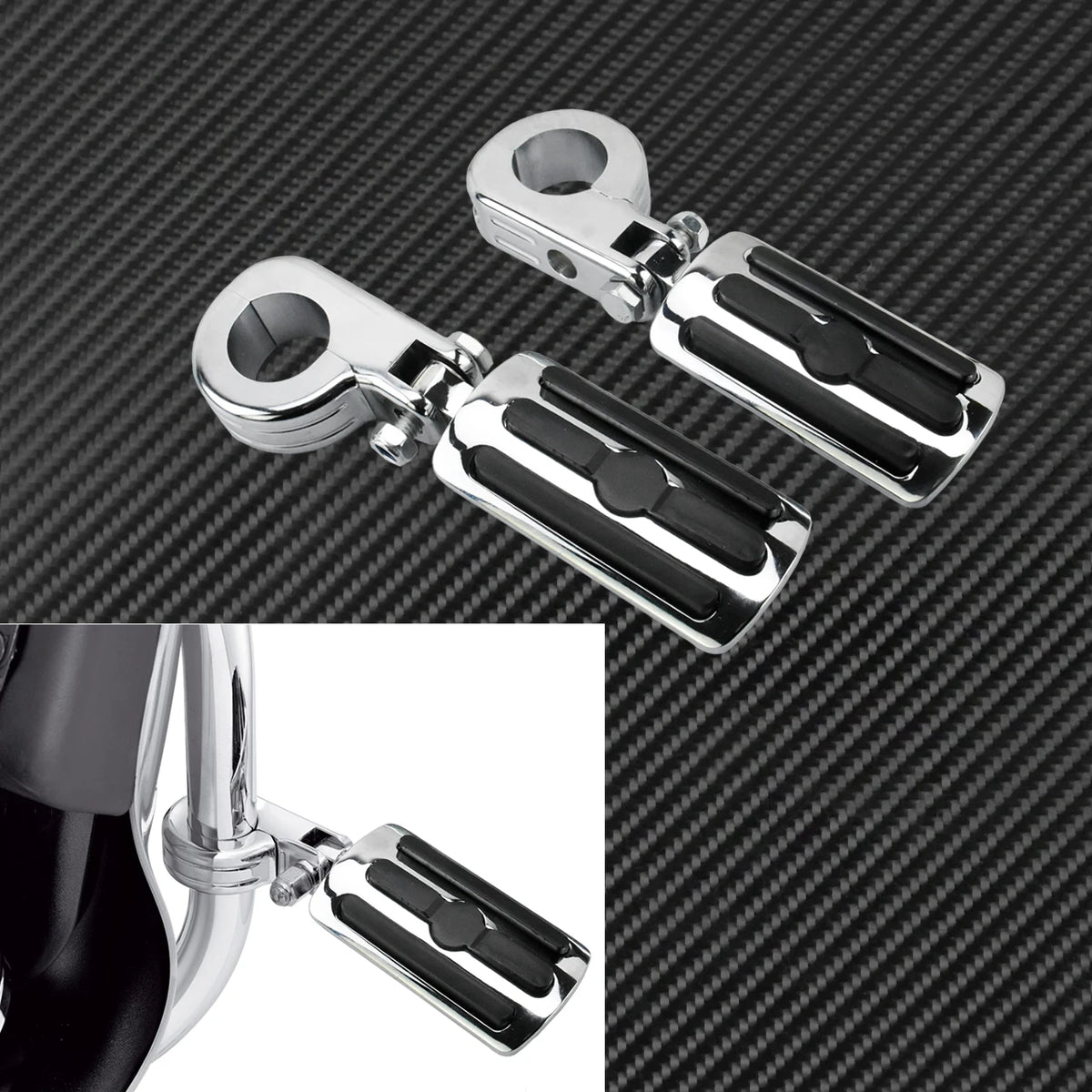 Repose-Pieds Highway 32mm pour Barre de Garde - Harley-Davidson Touring, Sportster, Softail – photo 10/12