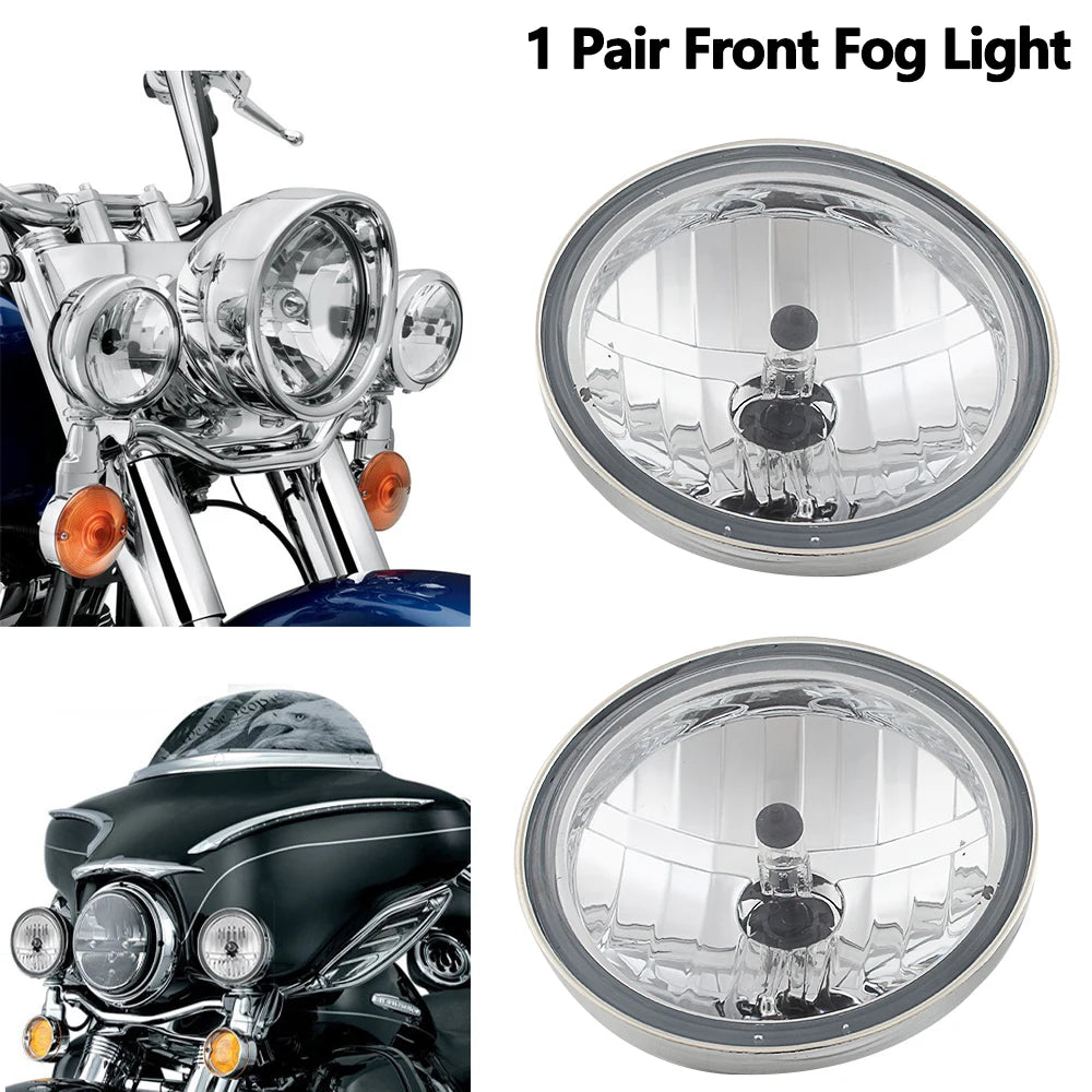 Optique de feu additionnel 110 mm pour Harley Touring - vue 1