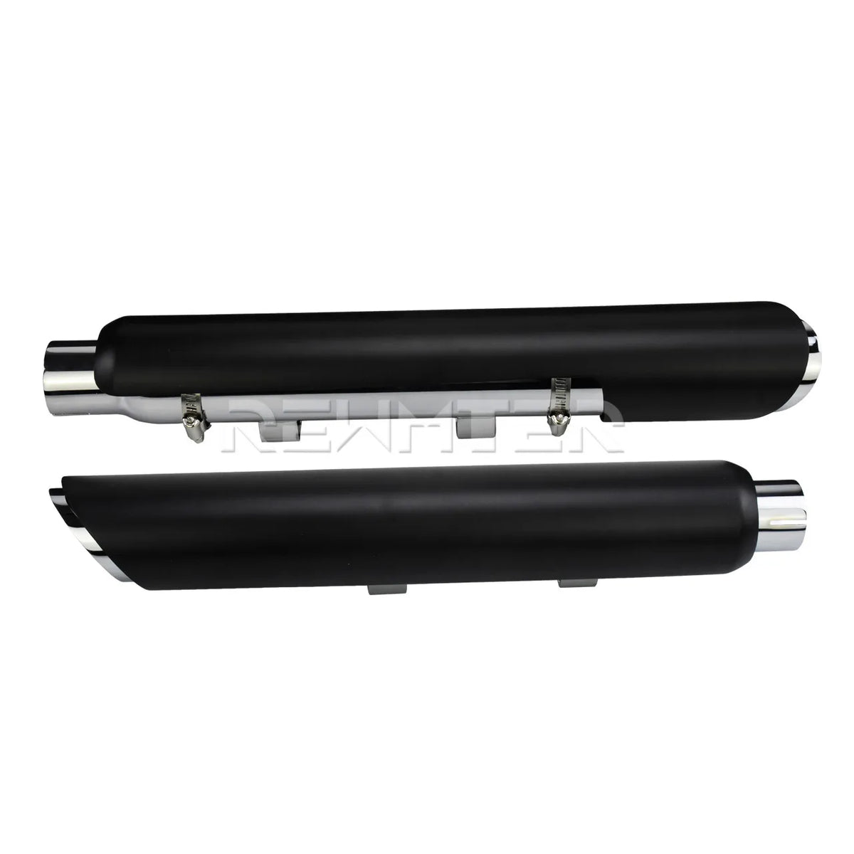 Silencieux d'échappement noir style shortshots pour Harley-Davidson Sportster - vue 7