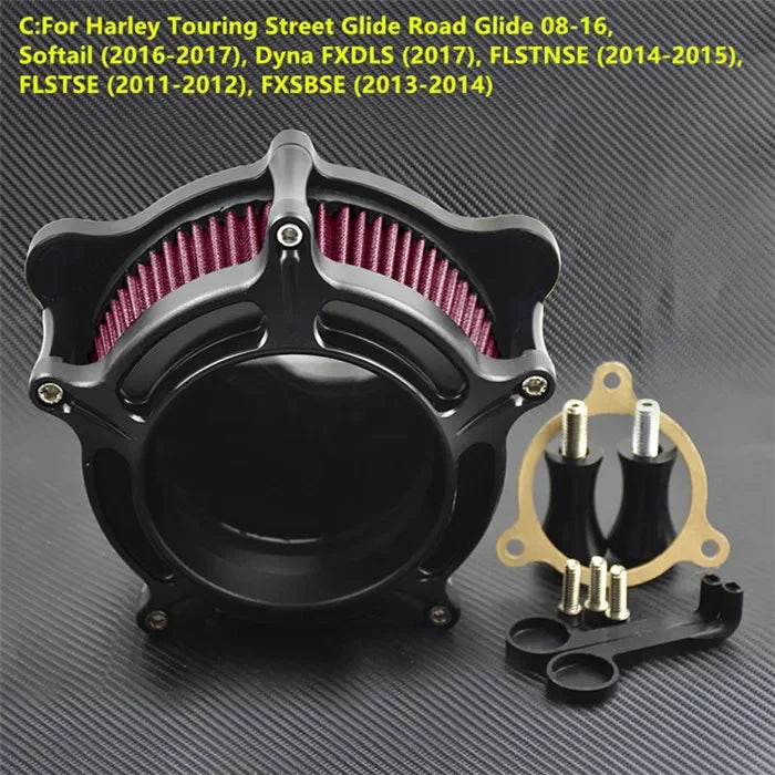 Kit filtre à air complet pour Harley-Davidson Sportster, Dyna, Softail, Touring – photo 14/14
