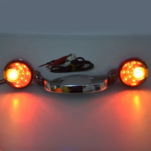 Clignotant LED arrière format bullet noir et fumé pour Harley Touring - vue 6