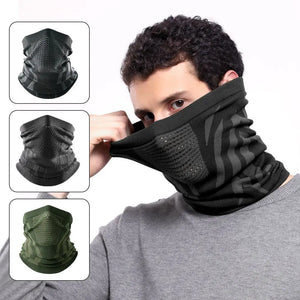 Cache-visage coupe-vent motif zèbre pour la conduite moto en hiver - vue 4
