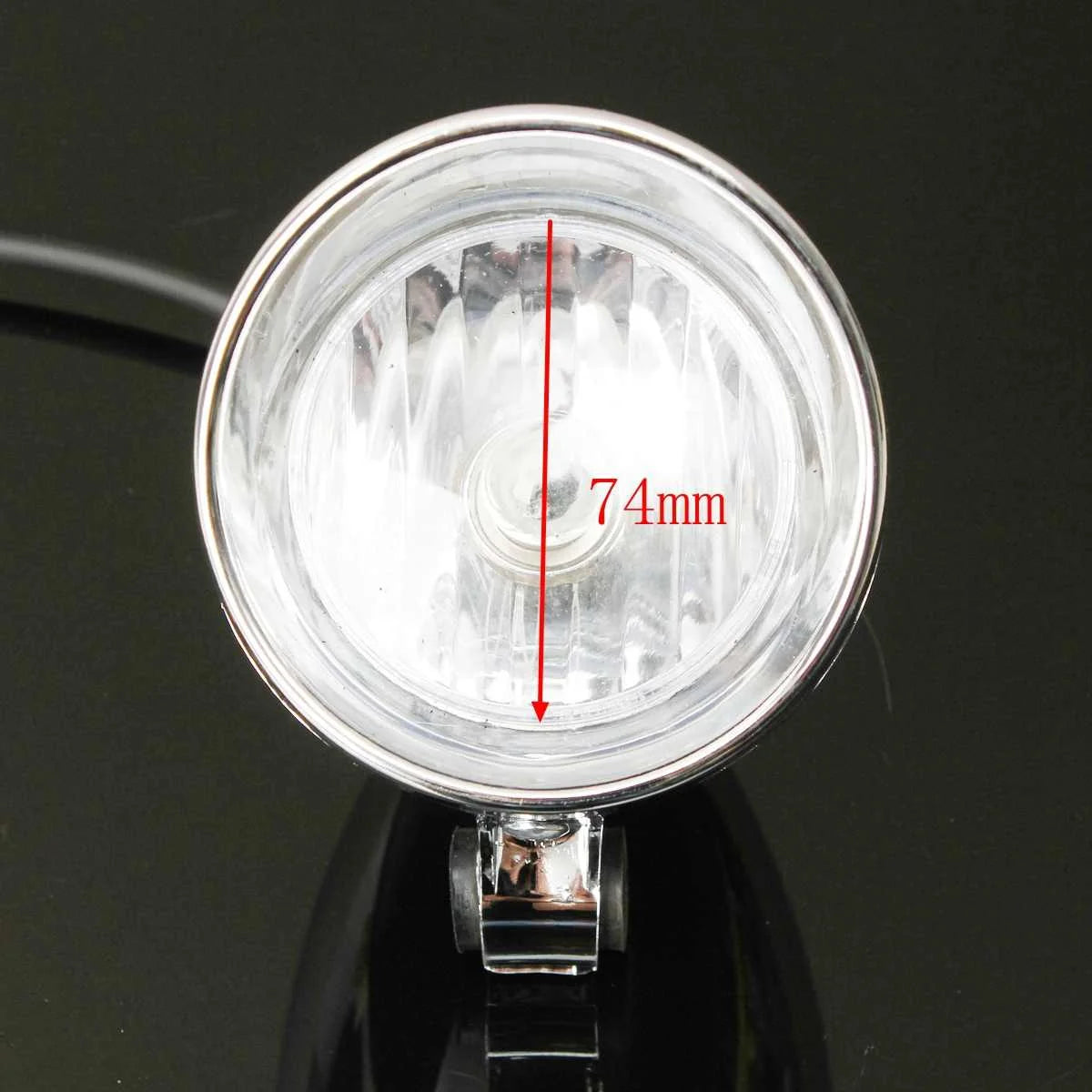 Phares additionnels bullet 4 pouces pour Harley custom - vue 4