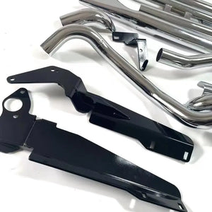 Ligne d'échappement queue de poisson pour Harley Softail - vue 3