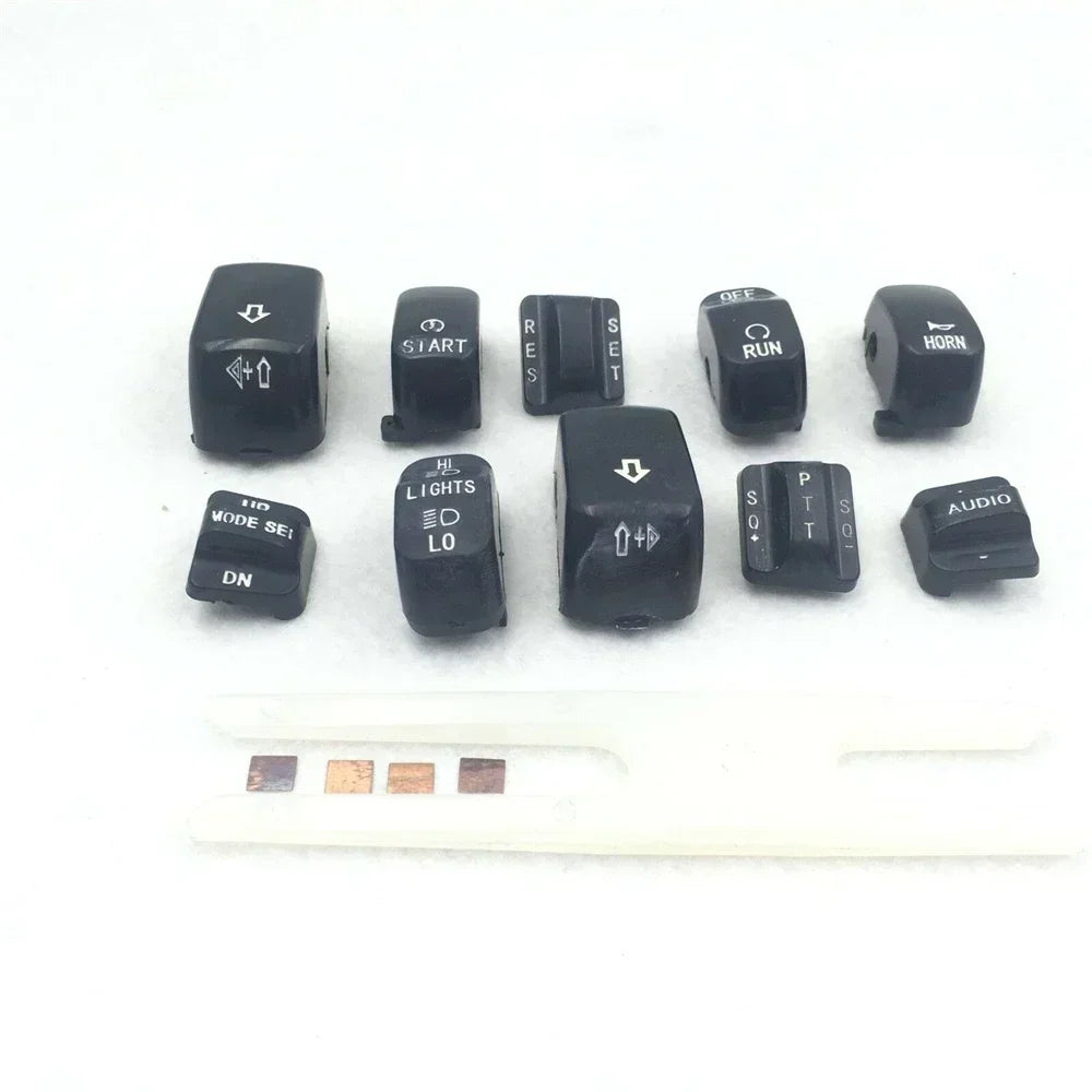 Capuchons de boutons de commodo pour Harley Touring - vue 4