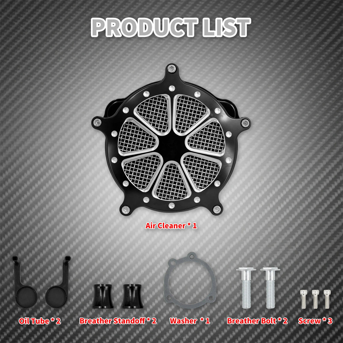 Filtre à Air CNC Aluminium (Turbine Air Cleaner) - Harley-Davidson Sportster, Dyna, Softail & Touring – photo 6/10