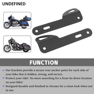 Supports d'arrimage avant inox pour Harley Touring - vue 3