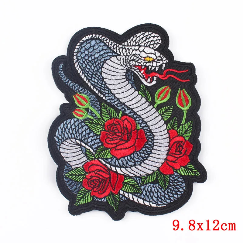 Écusson brodé biker/punk thermocollant - vue 22
