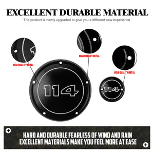 Derby cover et couvercle de distribution 114 pour Harley Softail - vue 1