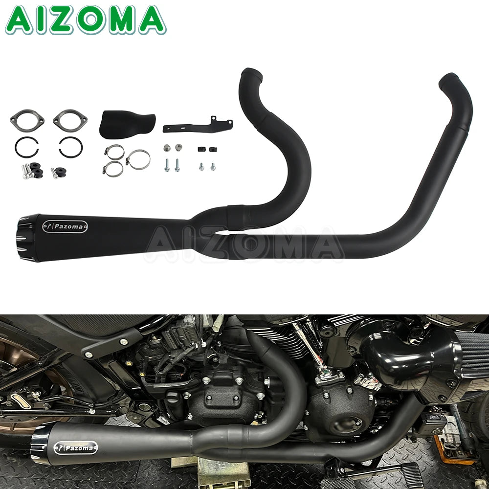 Système d'échappement complet 2-en-1 pour Harley-Davidson Softail Low Rider, FXLRST, FXLR/FXLRS et FXST 2018-2025 – photo 9/10