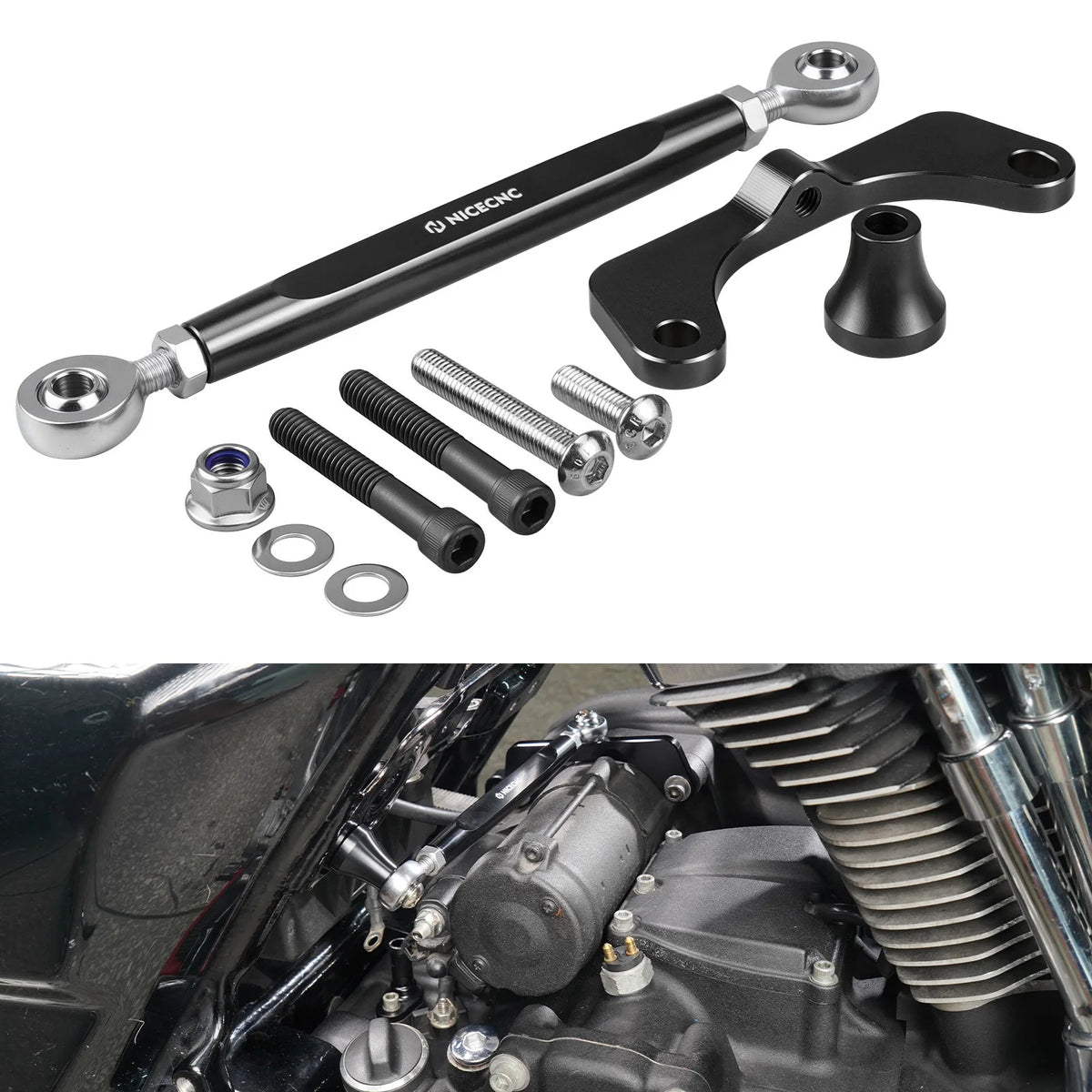 Stabilisateur de cadre NICECNC pour Harley Touring M8 (2017+) Road Glide, Road King, Street Glide – photo 9/9